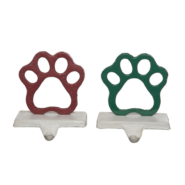 Transpac Metal Pet Paw Stocking Holder 2 Asst