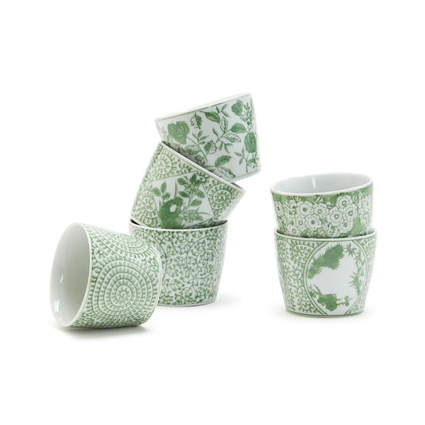 Two's Company Inc Green Cachepots
