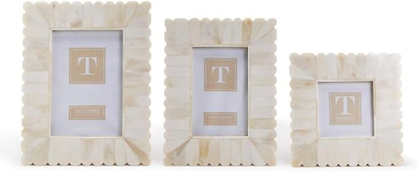 Two's Company Inc Scalloped Photo Frame