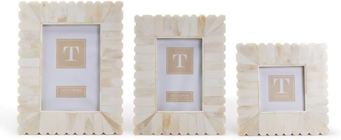 Two's Company Inc Scalloped Photo Frame