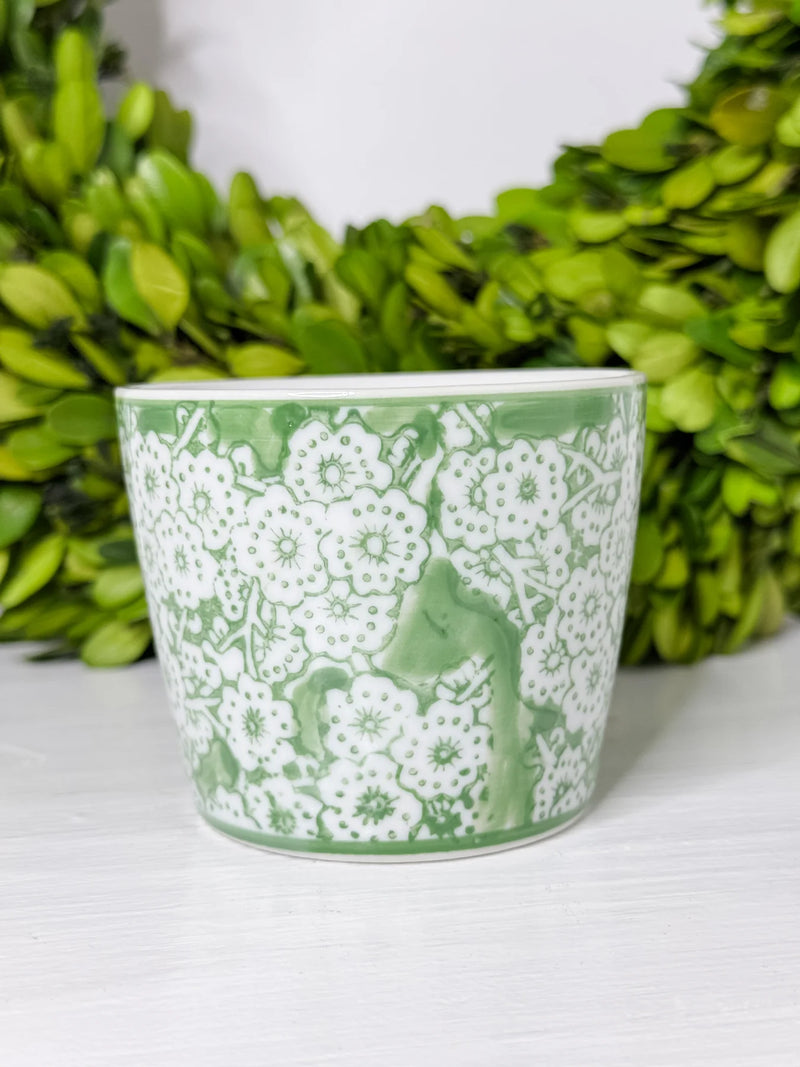 Two's Company Inc Green Cachepots