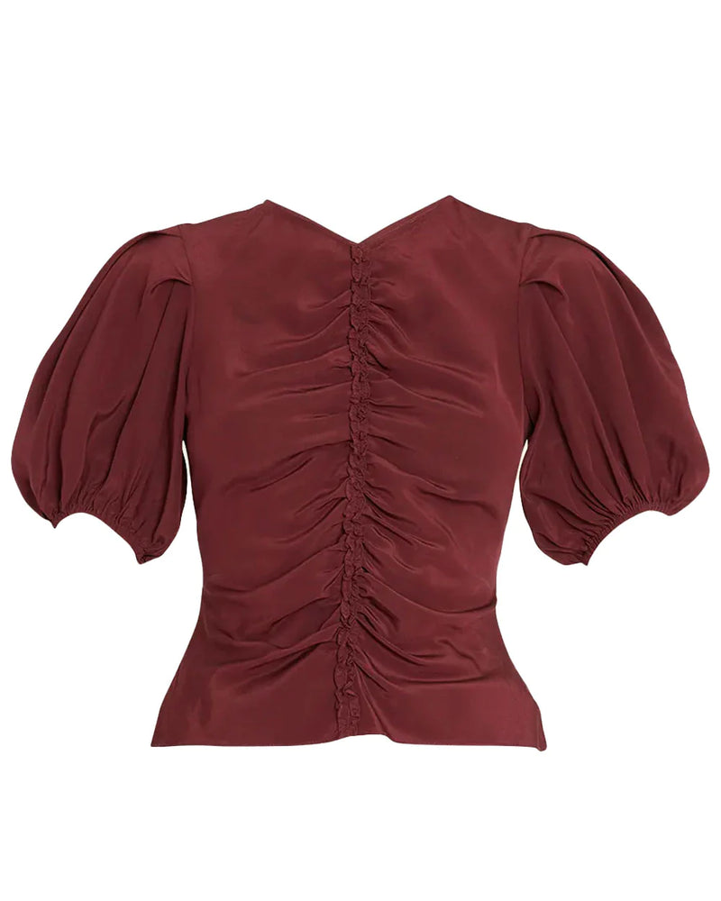 Ulla Johnson Elise Top Mahogany