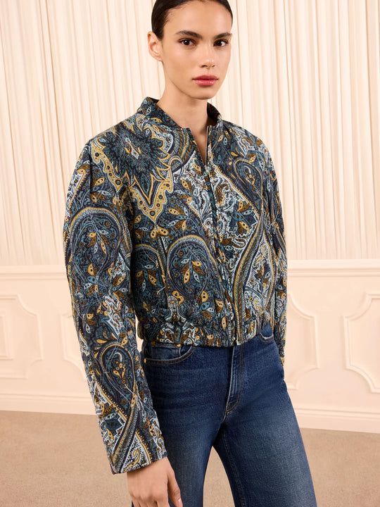 Ulla Johnson Yara Silk Jacket - Prussian