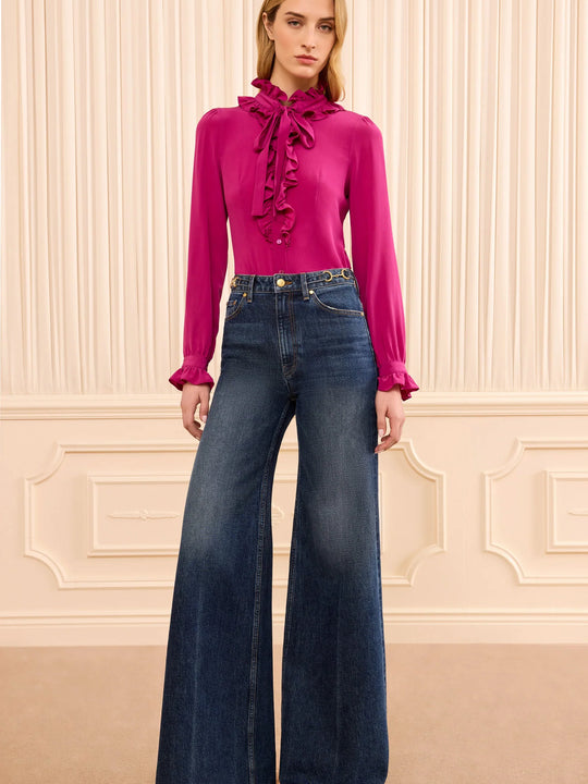 Ulla Johnson The Stretch Valory Flare Jean - Nile