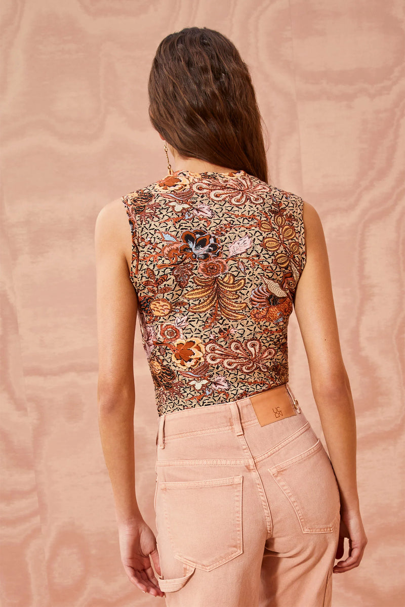 Ulla Johnson Ines Top Wheat Flower