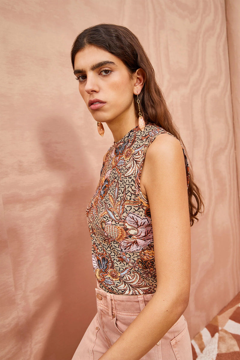 Ulla Johnson Ines Top Wheat Flower