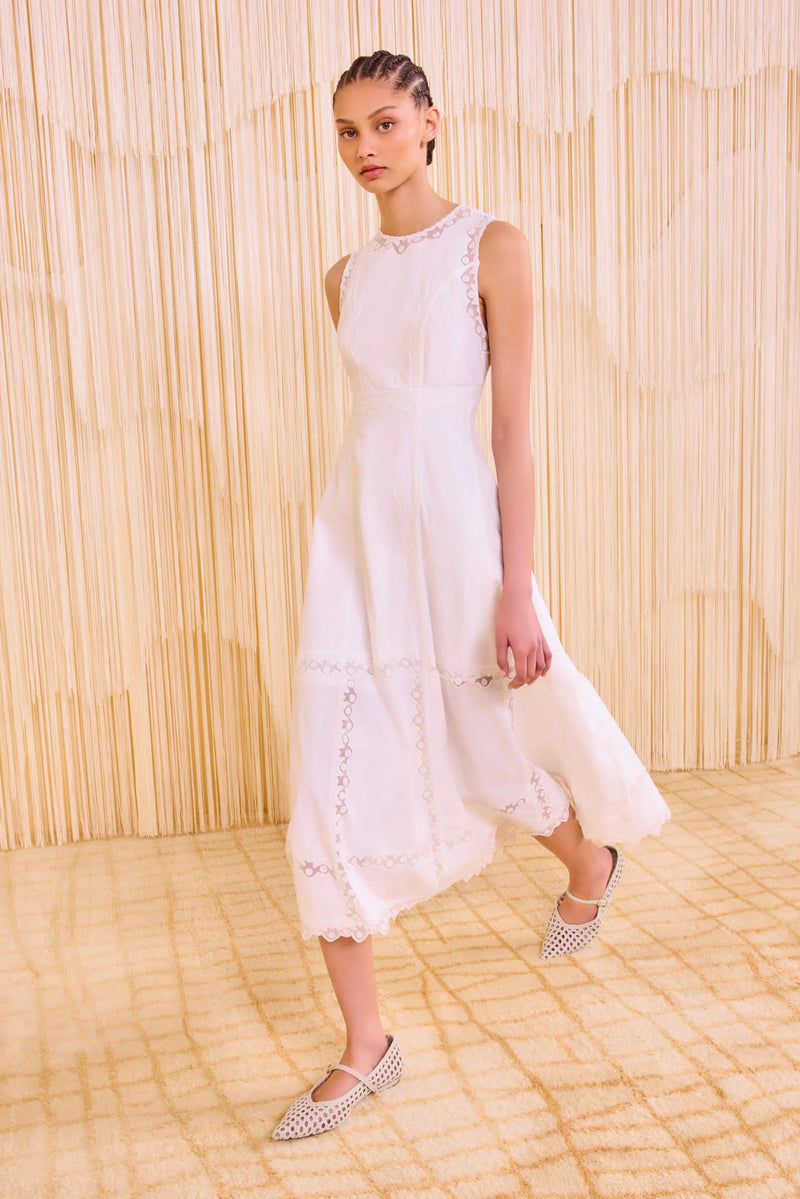 Ulla Johnson Anela Sleeveless Midi Dress Pristine