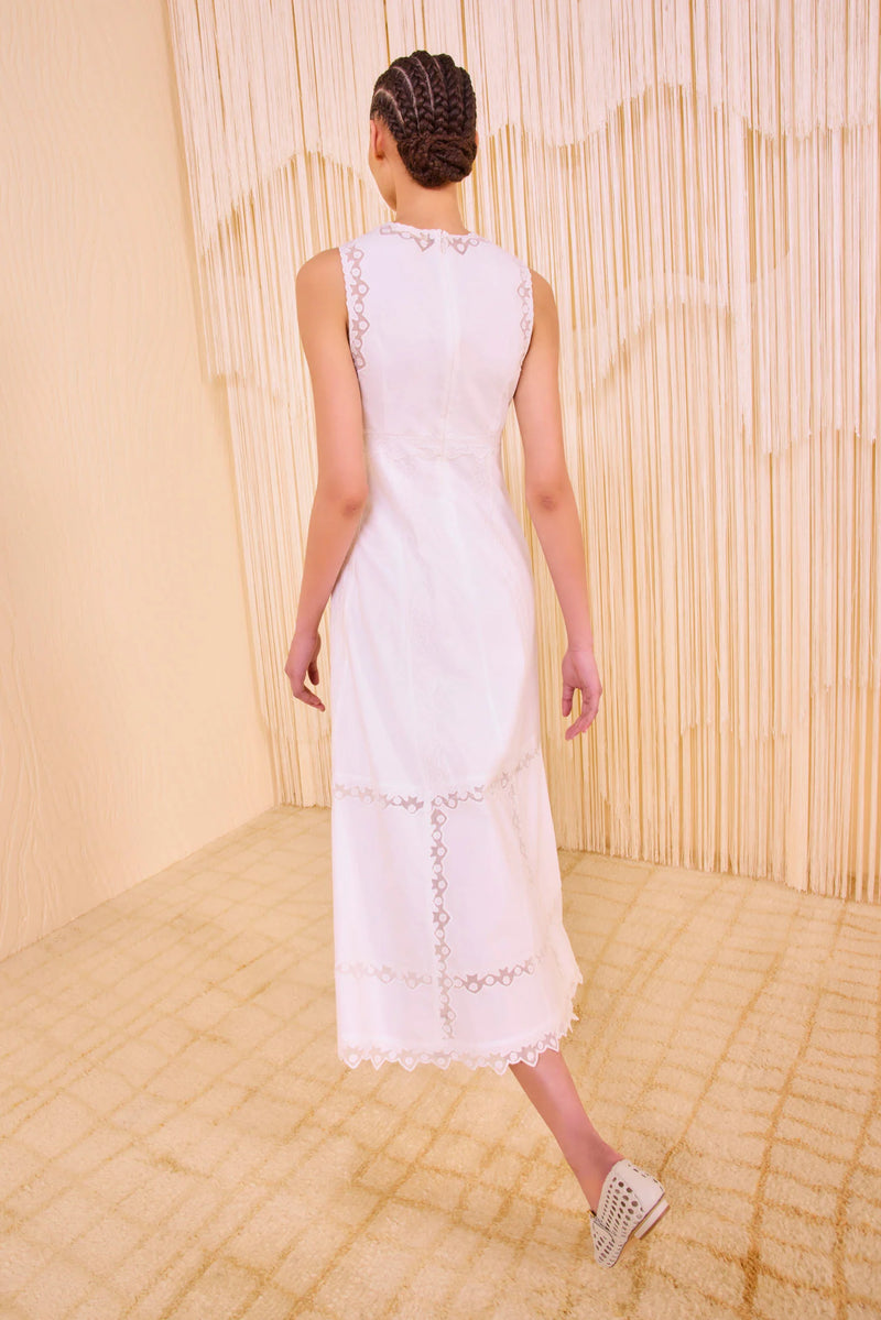 Ulla Johnson Anela Sleeveless Midi Dress Pristine