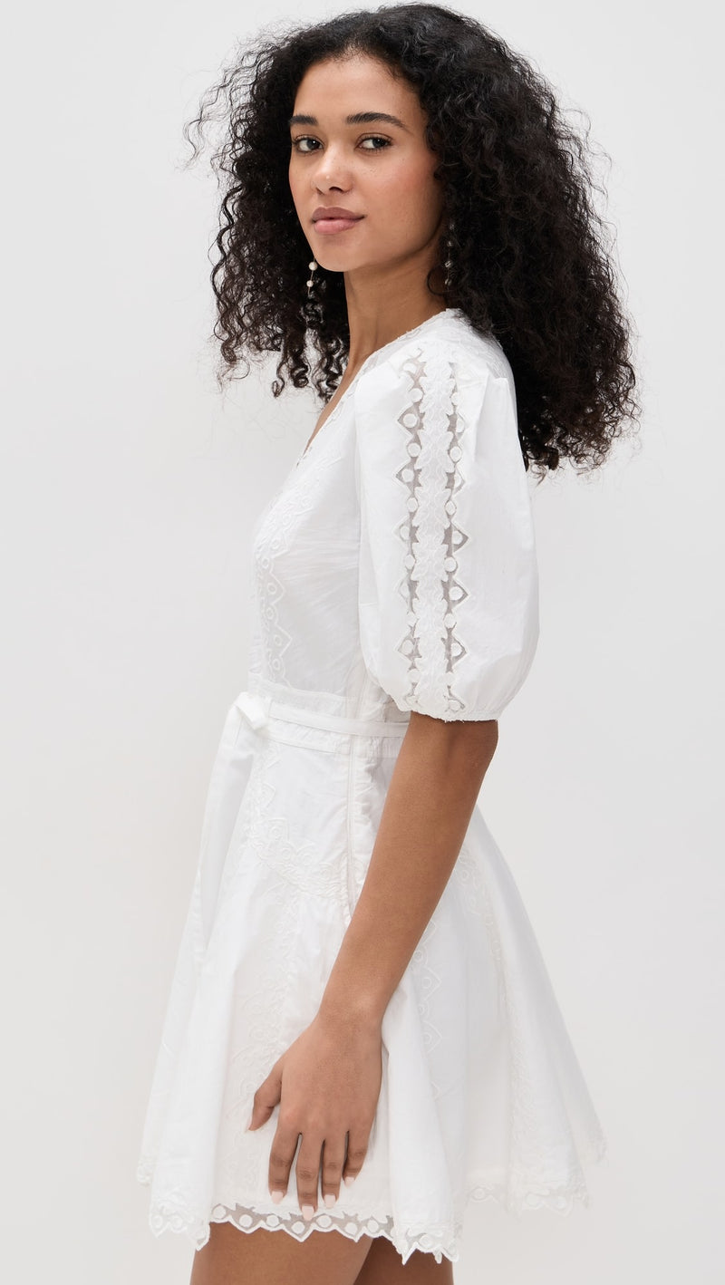 Ulla Johnson Camila Short Sleeve MiniDress Pristine