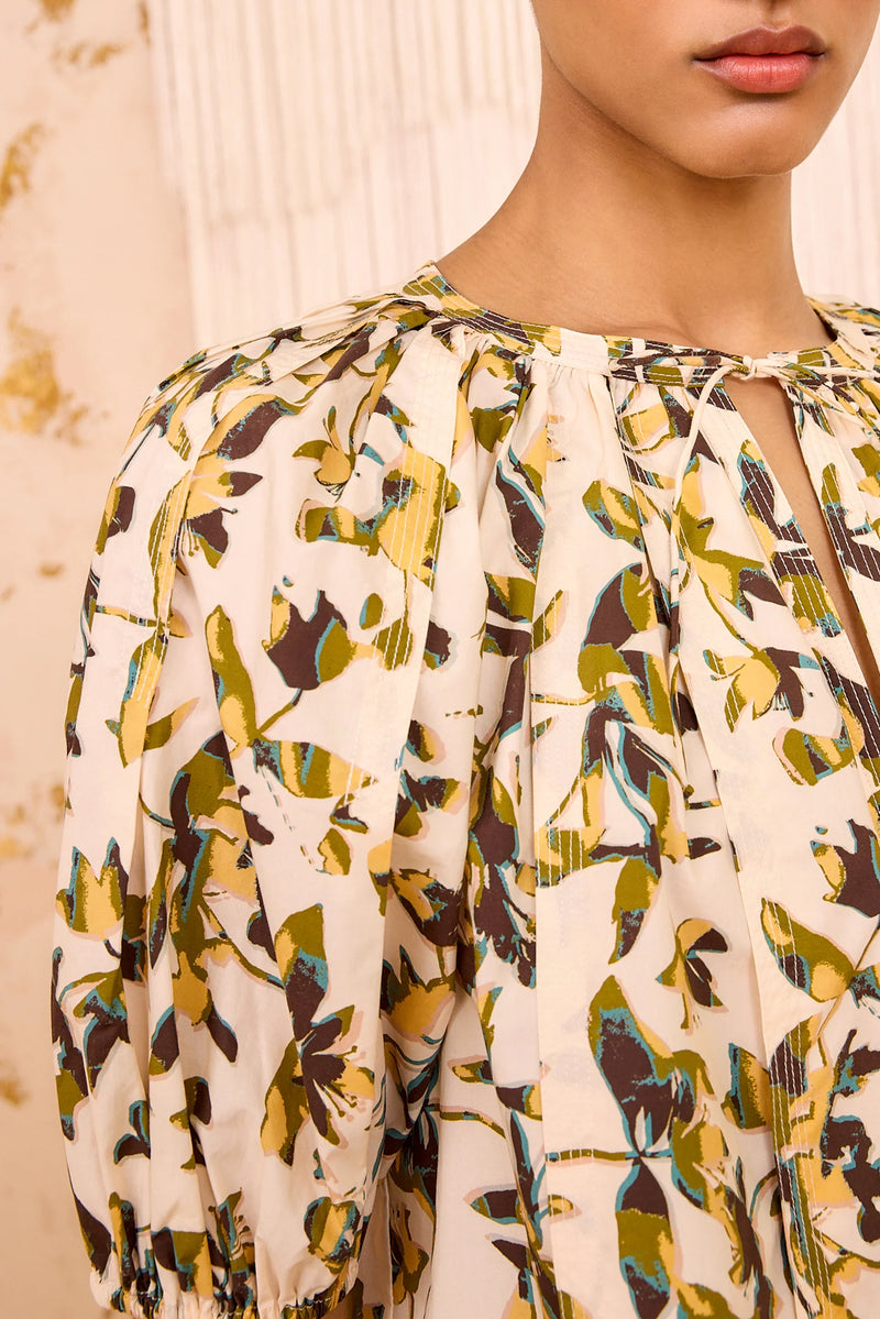 Ulla Johnson Loli Short Sleeve Blouse Lucent