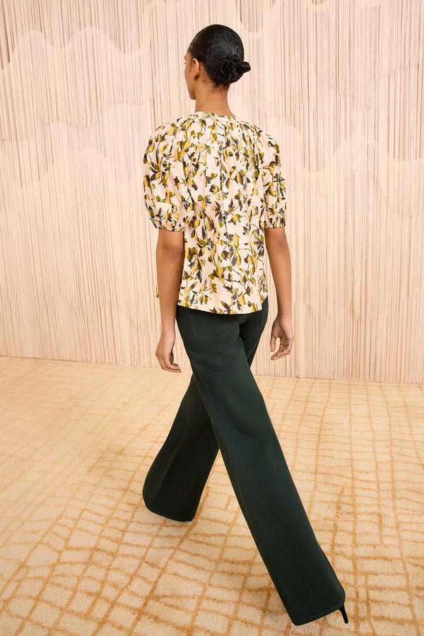 Ulla Johnson Loli Short Sleeve Blouse Lucent