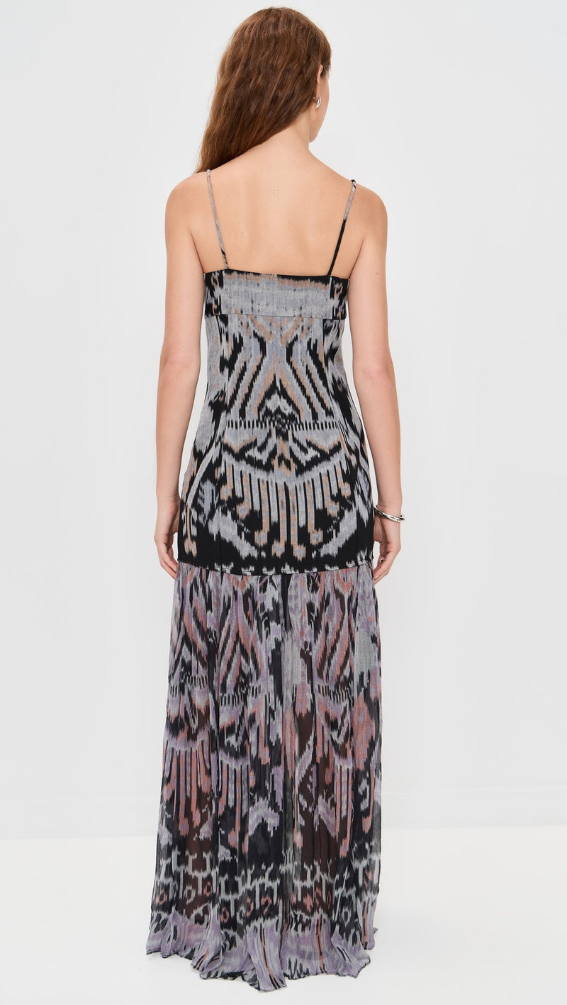 Ulla Johnson Marisol Drop Waist Gown Tiger Eye