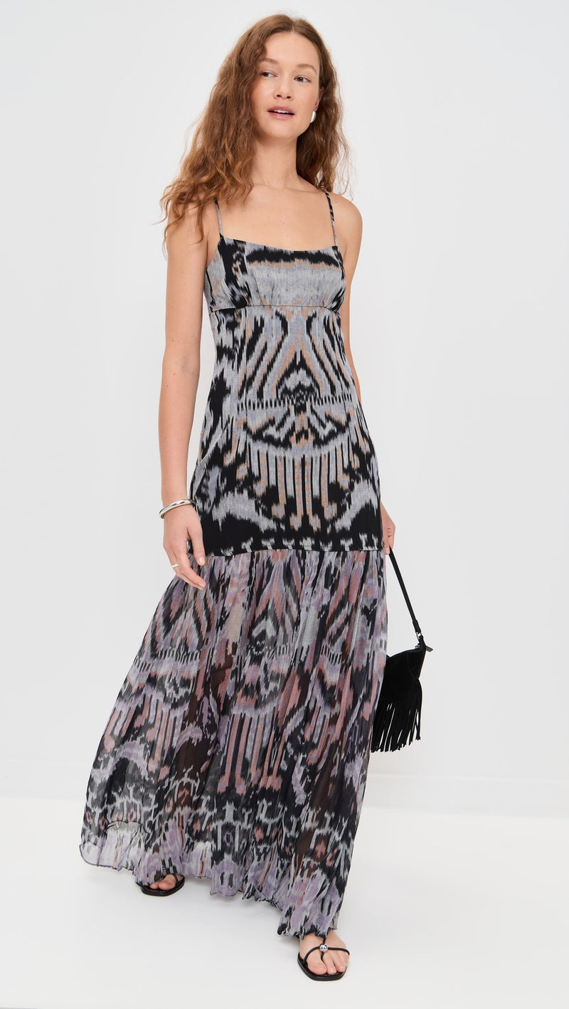 Ulla Johnson Marisol Drop Waist Gown Tiger Eye