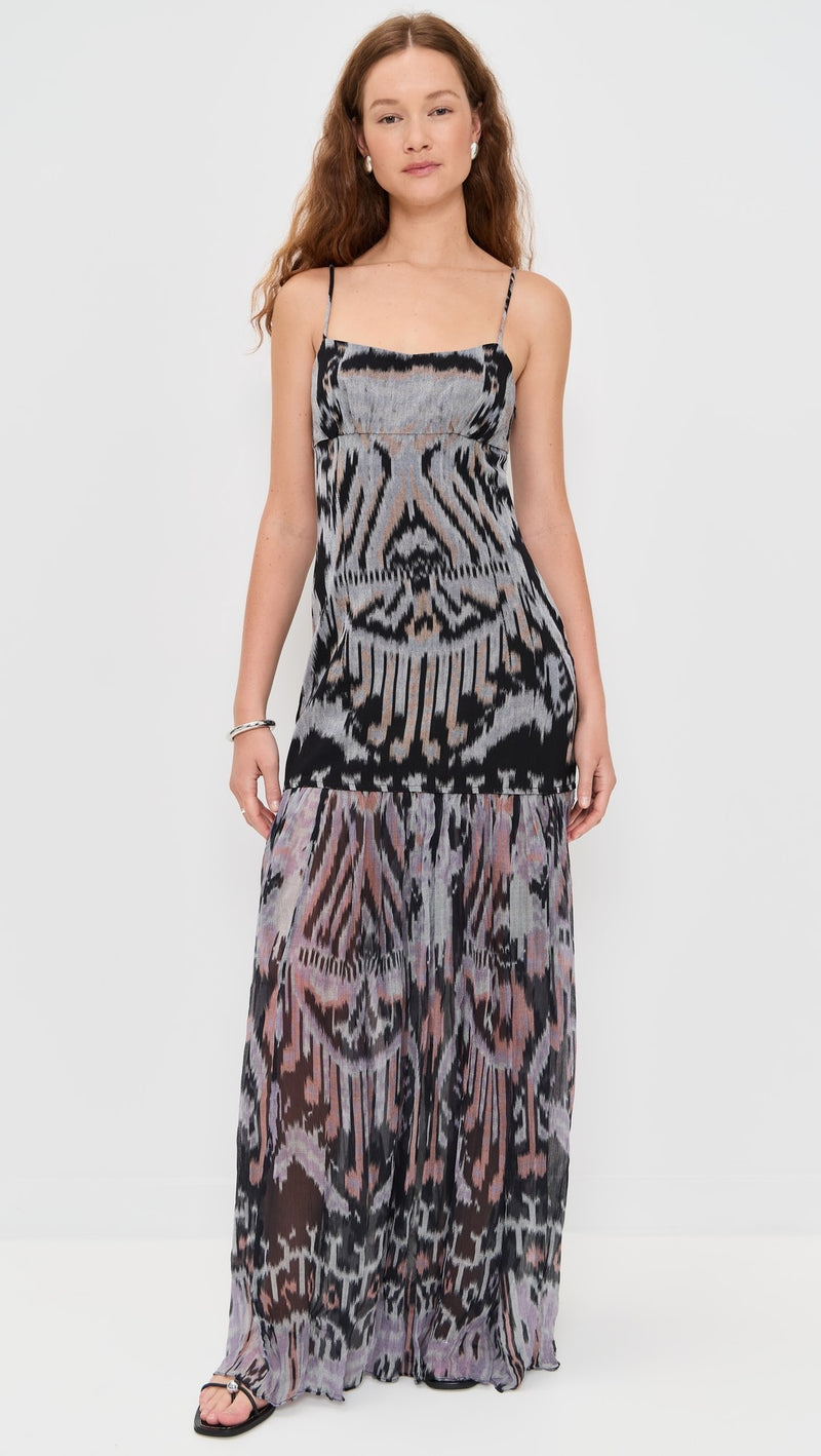 Ulla Johnson Marisol Drop Waist Gown Tiger Eye
