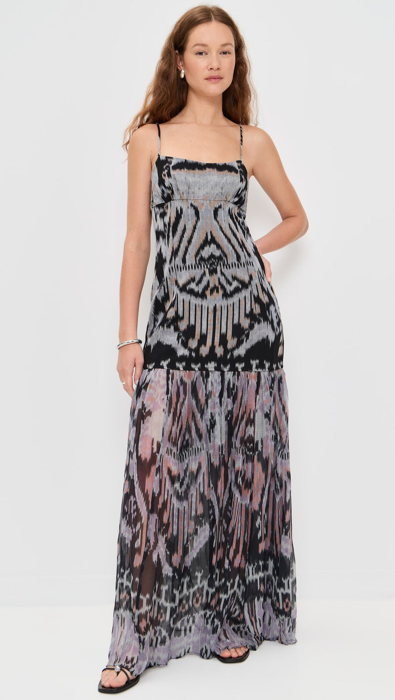 Ulla Johnson Marisol Drop Waist Gown Tiger Eye