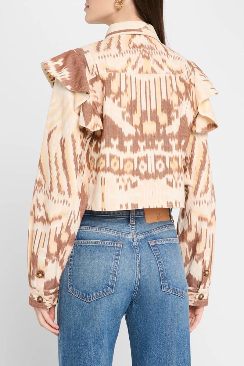 Ulla Johnson Mathilde Long Sleeve Blouse Moonstone