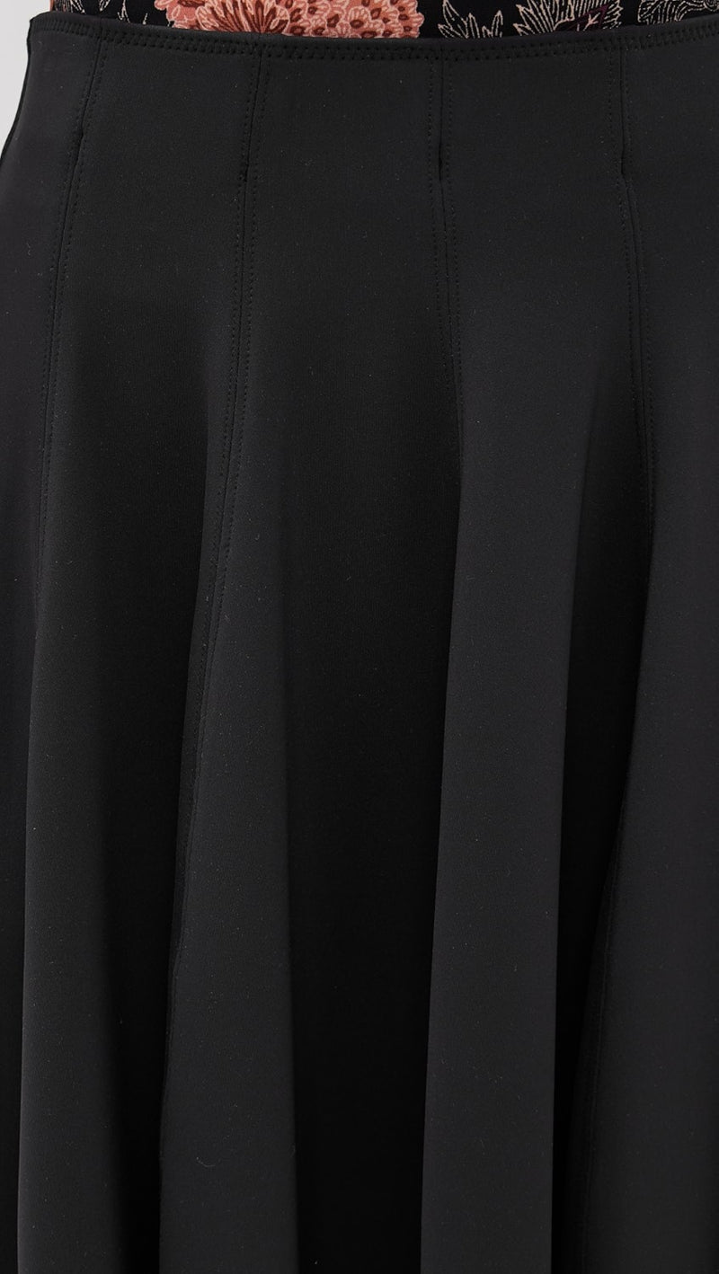 Ulla Johnson Rea High Waist Midi Skirt Noir