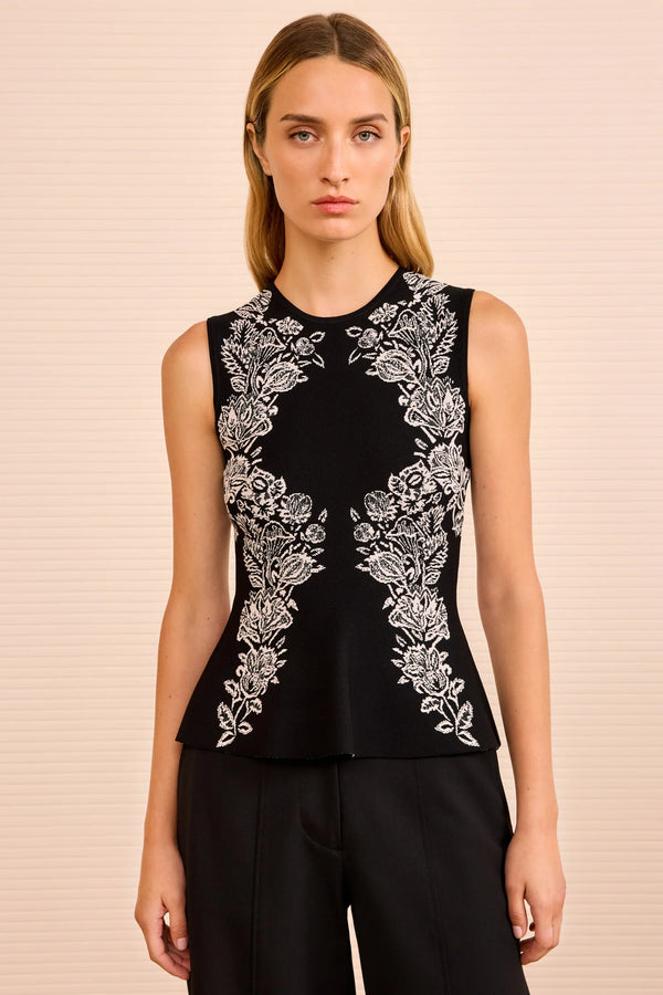 Ulla Johnson Vanna Jacquard Tank Noir