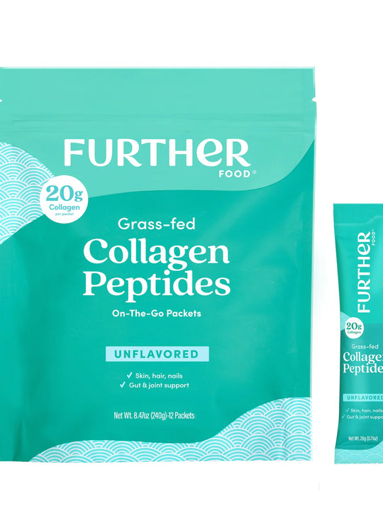 Further Food Unflavored Bovine Collagen Stick Packs - 12ct