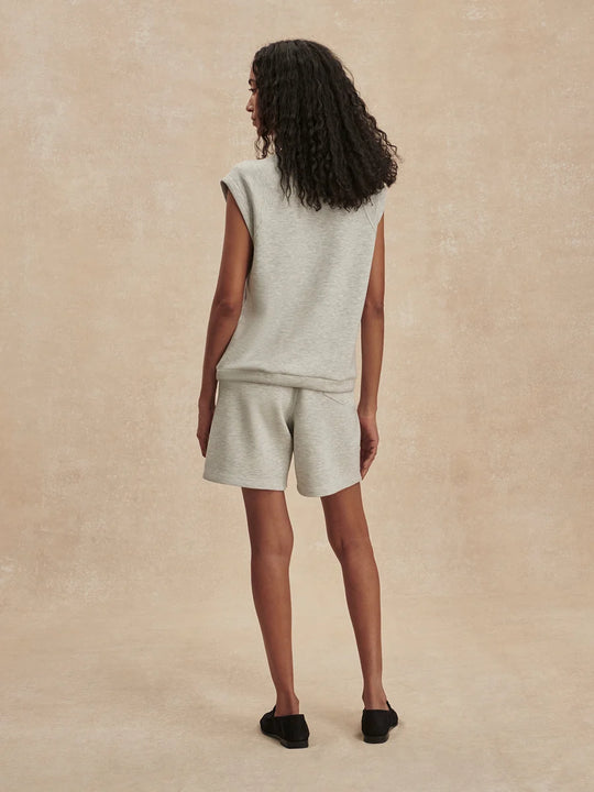 Varley Salome Raglan Tee - Light Grey Marl