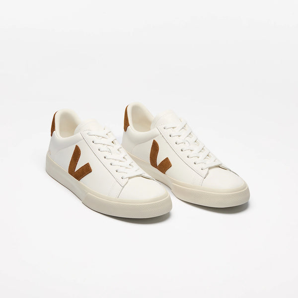 VEJA Campo Leather White_Cognac