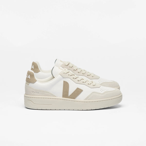 VEJA V-90 O.T. Leather White_Taupe