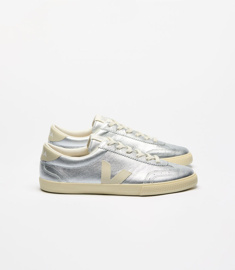 VEJA Volley O.T. Leather Silver Pierre