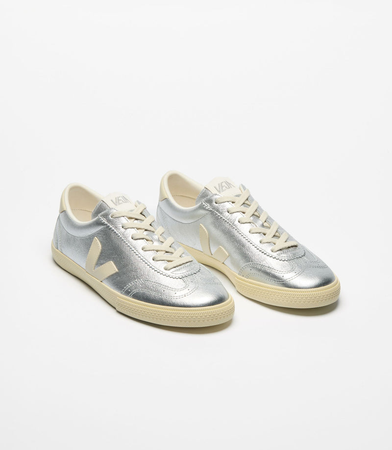 VEJA Volley O.T. Leather Silver Pierre