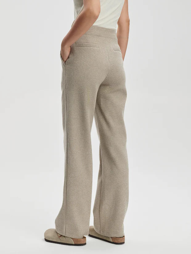 Varley Aberdeen Strght Leg Pant 29  Taupe Marl