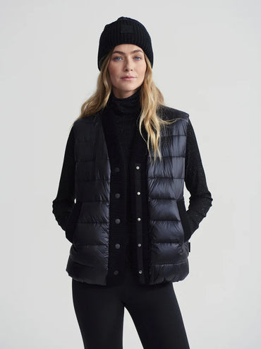 Varley Colwyn Combo Boxy Gilet  Black