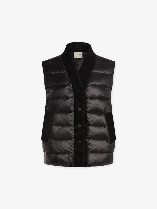 Varley Colwyn Combo Boxy Gilet  Black