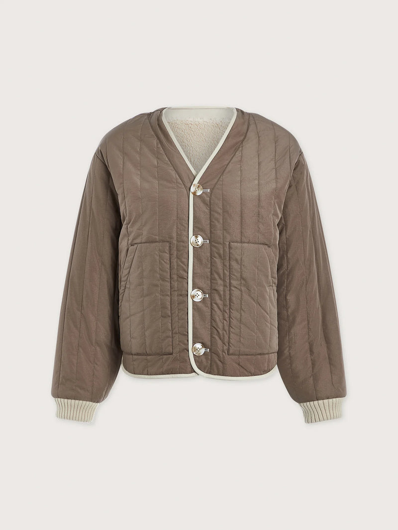 Varley Drew Reversible Jacket - Sandshell / Ash Taupe