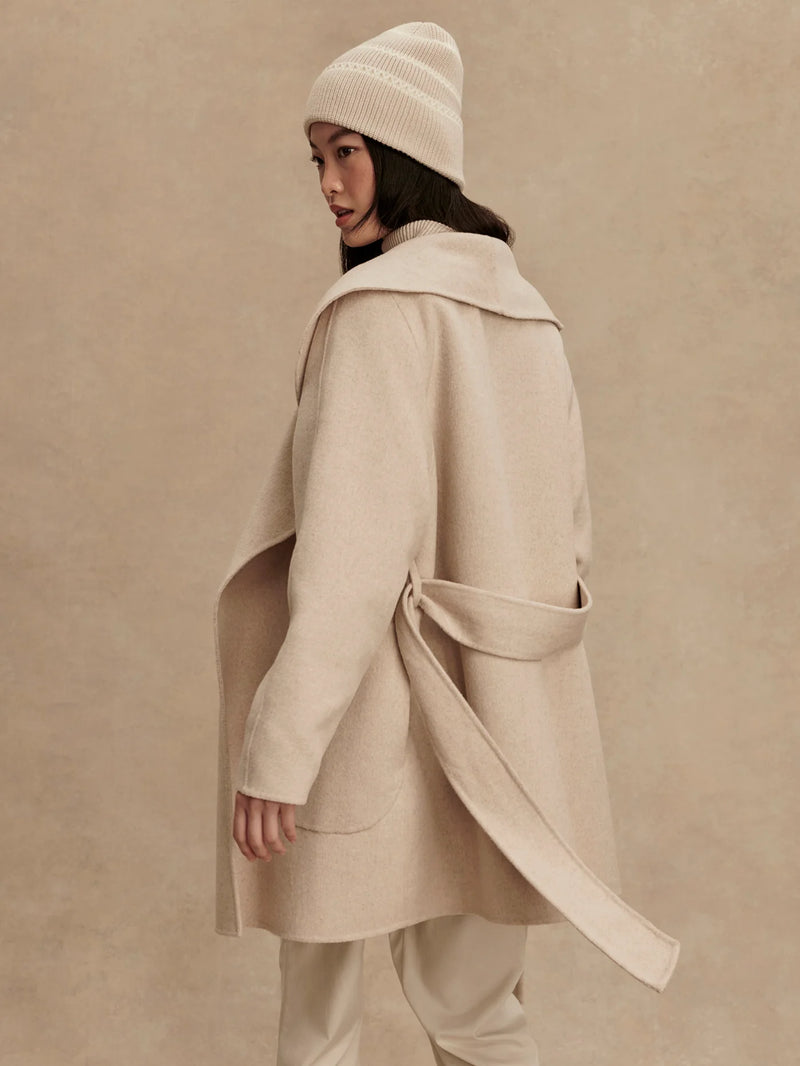 Varley Edgemere Wrap Jacket - Pumice Stone Marl