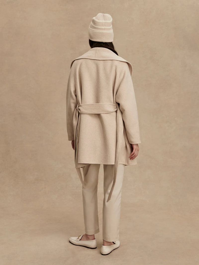 Varley Edgemere Wrap Jacket - Pumice Stone Marl