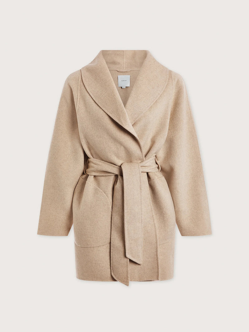 Varley Edgemere Wrap Jacket - Pumice Stone Marl