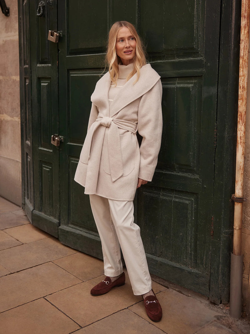 Varley Edgemere Wrap Jacket - Pumice Stone Marl