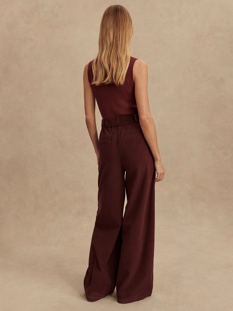 Varley Floris Wide Leg 29.5 - Decadent Chocolate