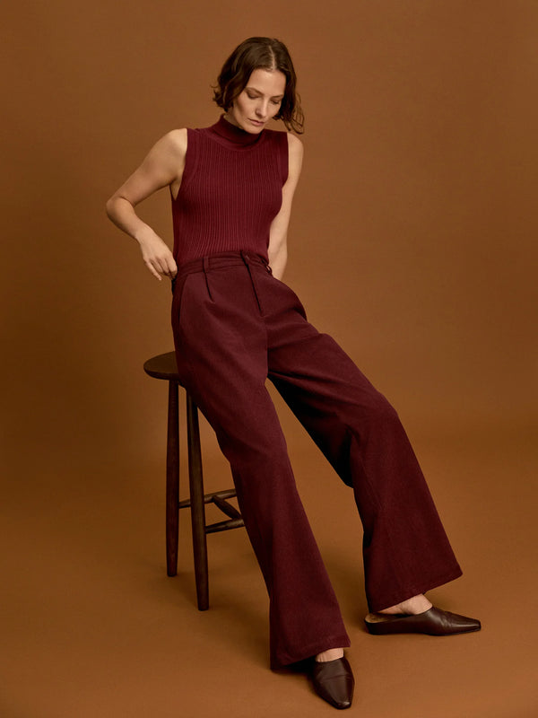 Varley Floris Wide Leg 29.5 - Decadent Chocolate