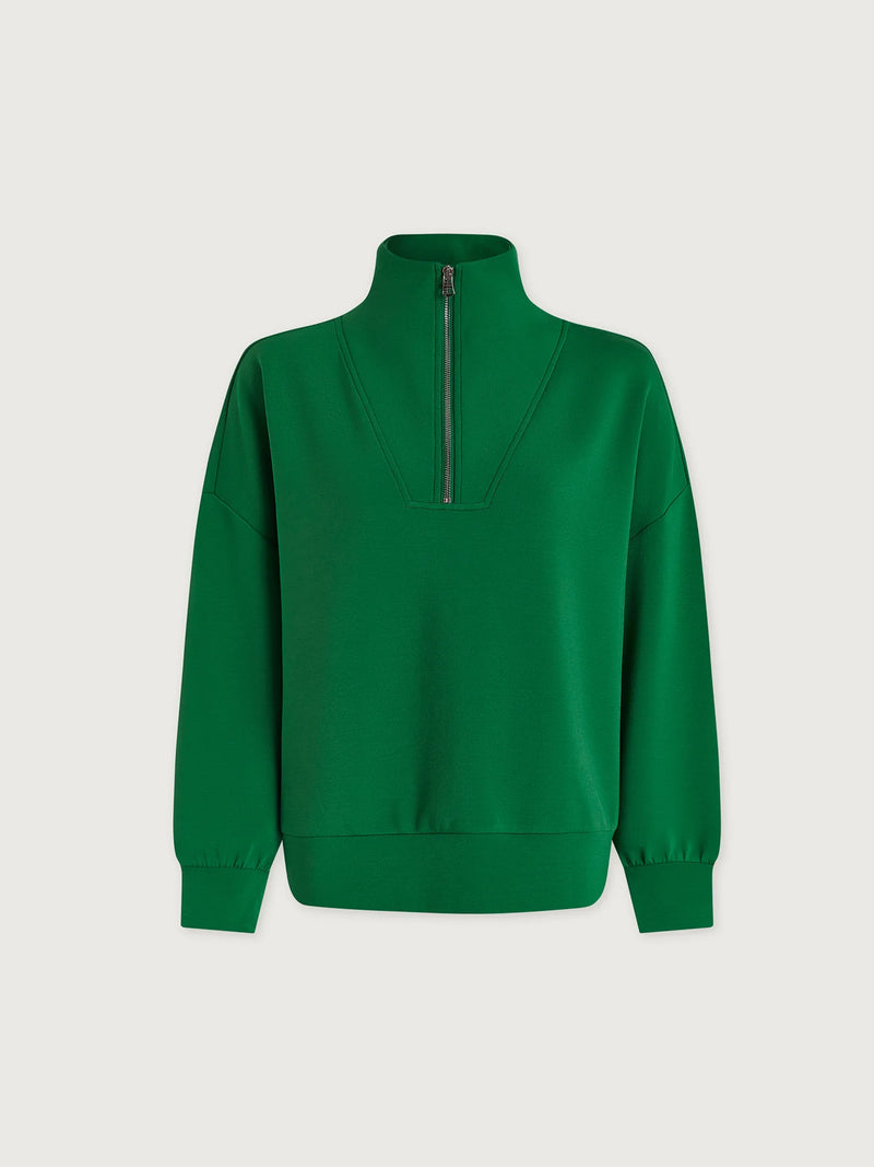 Varley Hawley Half Zip Sweat - Verdant Green