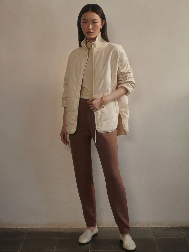 Varley Libby Plush Quilt Jacket - Ivory