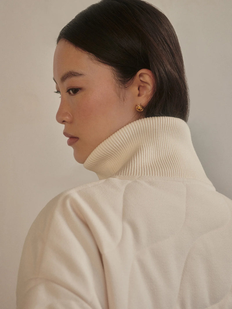 Varley Libby Plush Quilt Jacket - Ivory