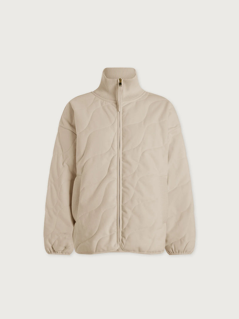 Varley Libby Plush Quilt Jacket - Ivory