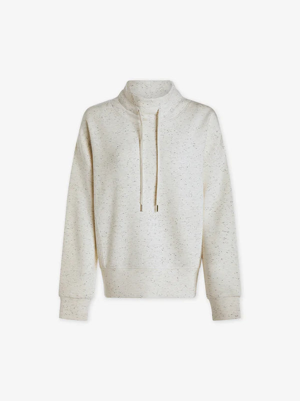 Varley Oakdale Sweat  Ivory Marl Fleck