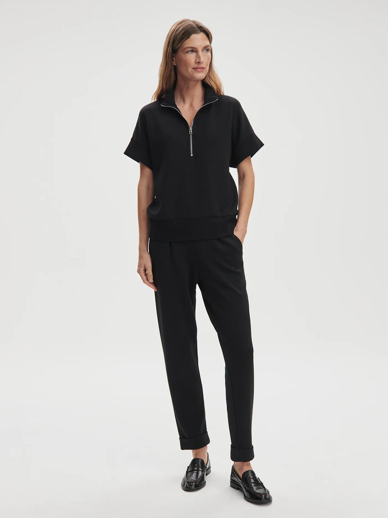 Varley Ritchie Short Sleeve Sweat - Black