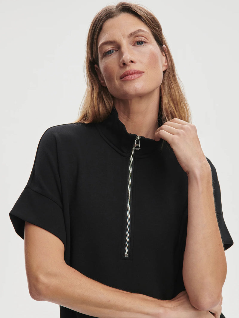 Varley Ritchie Short Sleeve Sweat - Black