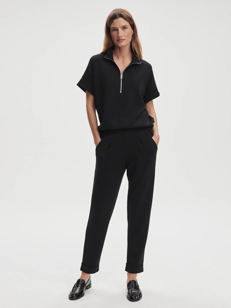 Varley Ritchie Short Sleeve Sweat - Black