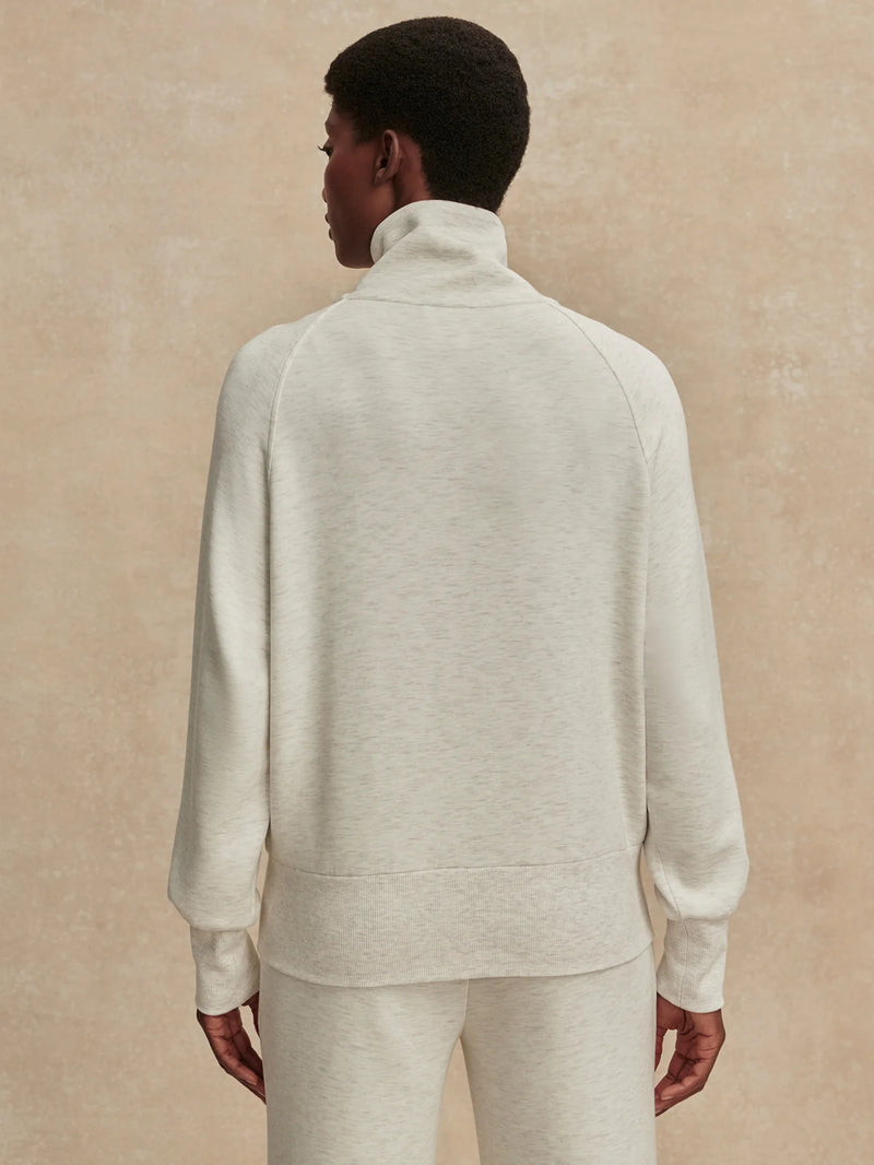 Varley Roxbury Zip Through - Ivory Marl