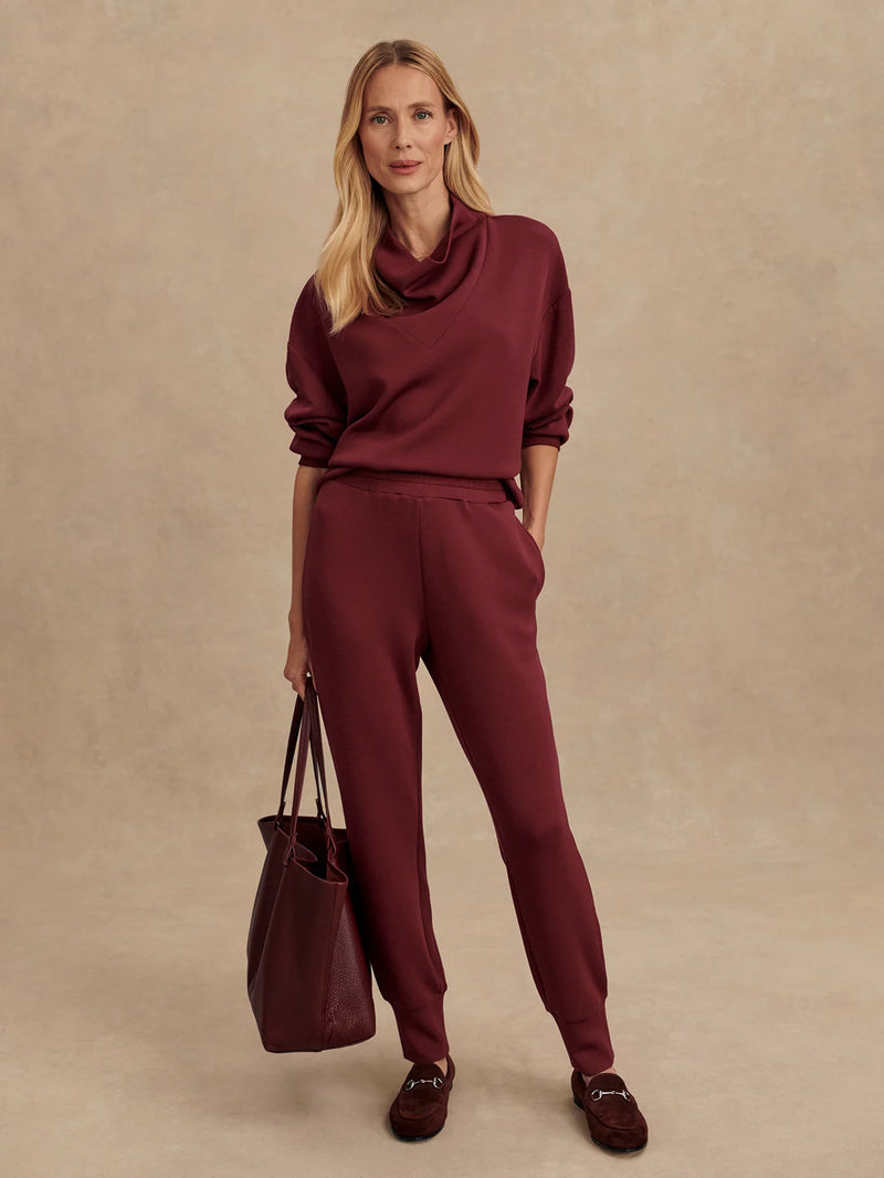 Varley The Slim Cuff Pant 27.5 - New Maroon