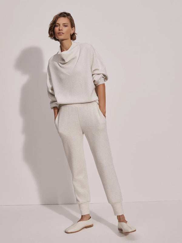 Varley The Slim Cuff Pant 27.5 Ivory Marl