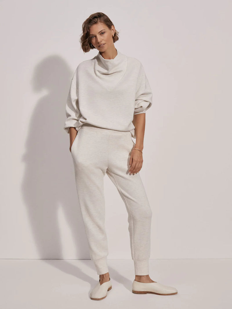 Varley The Slim Cuff Pant 27.5 Ivory Marl